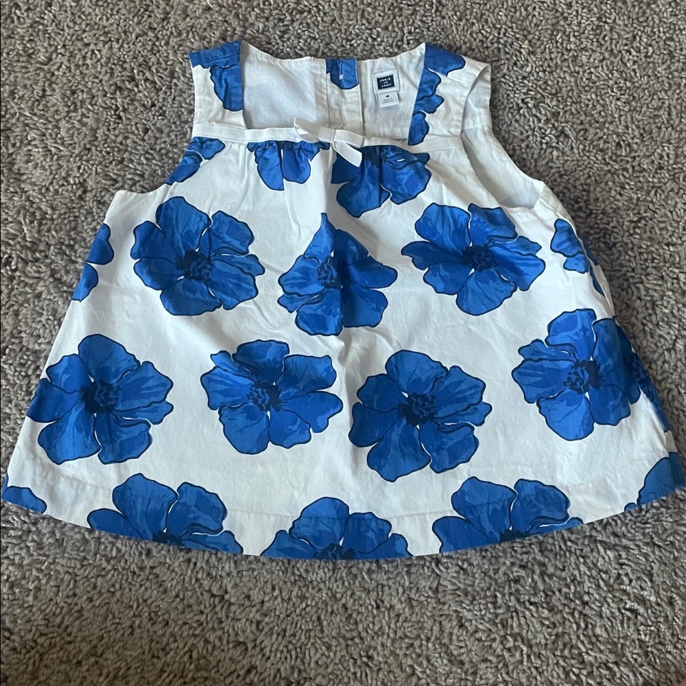 Janie and Jack Blue Floral Top